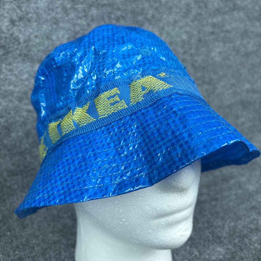 IKEA Knorva Bucket Hat Frakta Bag Material Yellow Lining